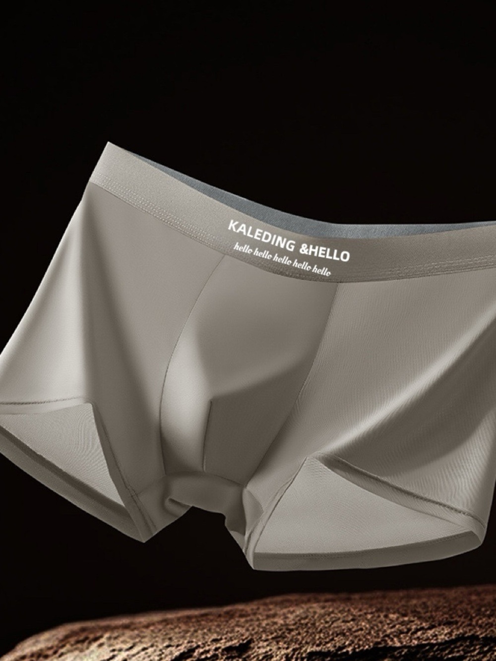 Men's Stretch Boxer Briefs in Light Taupe